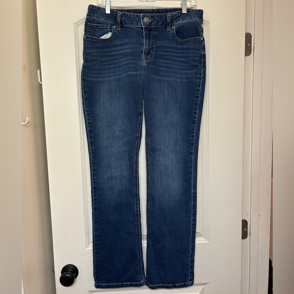 Womens maurices mid-rise straight leg jeans | size 10